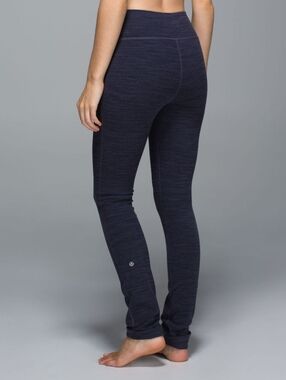Lululemon Skinny Fit Will Purple Black Legging Pant Size 4